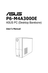 Asus P6-M4A3000E User`s manual