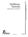 Installation Instructions for Netmaster Network