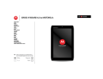 Verizon Droid Xyboard 8.2 User manual