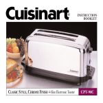 Cuisinart CPT-2000 Specifications