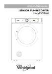 Whirlpool SDRY60 Operating instructions