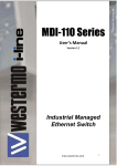 Westermo MDI-110 Series User`s manual