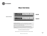 Crown MA-24X6 Instruction manual