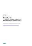 ESET Remote Administrator 5 user manual