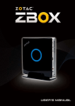 Zotac ZBOX miniHTPC User`s manual