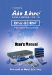 AirLive ETHER-GSH24T User`s manual