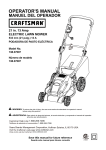 Craftsman 138.37097 Operator`s manual