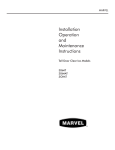 Marvel 60CIM-SS-F Troubleshooting guide