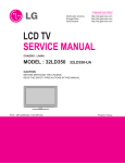 Sharp 29FL94 Service manual