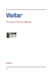 Vivitar Vivicam 2755 User manual