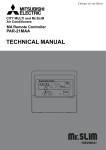 Mitsubishi PAR-21MAA Unit installation