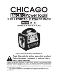 Chicago Electric 96157 Specifications