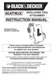 Black & Decker BDCMTOSS Instruction manual