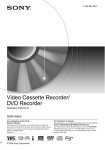 Daewoo Video cassette recorder Operating instructions