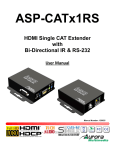 Aurora Multimedia ASP-CATx1RS User manual