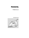Rowenta Variable steam control iron Product specifications