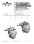 Briggs & Stratton 610000 Technical information