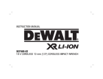 DeWalt DCF889-XE Instruction manual