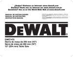 DeWalt DWE7470 Instruction manual