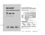 Sharp XL-MP130 Operating instructions