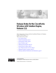 Cisco CiscoWorks Wireless LAN Solution Engine User guide