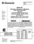 Dometic 57908.321 Operating instructions