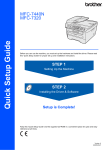 Brother MFC-7320 Setup guide