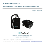 EverFocus IP Sidekick-ESK1000 User`s manual