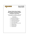 Audiovox Exclusive EX-6000 Installation manual