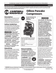 Campbell Hausfeld HM7500 Operating instructions