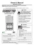 Quadra-Fire Castile Insert Pellet CASTINS-CWL Owner`s manual