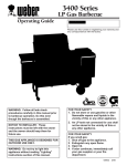 Weber 3400 LP Owner`s manual