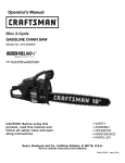 Craftsman Incredi-Pull 316.794001 Operator`s manual