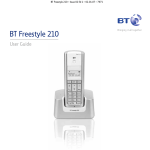 BT FREESTYLE 210 User guide