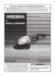 Chicago Electric ITEM 69454 Owner`s manual