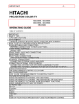 Philips 32-COLORTV W-PIP - Operating instructions