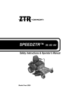 Dixon SPEEDZTR ZTR 42 Operator`s manual