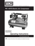 Senco PC 1010 Operating instructions