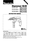 Makita MODEL HP1501 Instruction manual