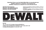 DeWalt DC745 Instruction manual