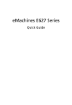 eMachines E627 User guide