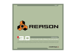 Propellerhead Reason Specifications