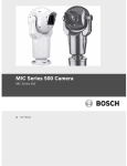 Bosch MIC SERIES 500 CAMERA 500 User`s manual