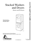 Alliance Laundry Systems SWD439C Installation manual