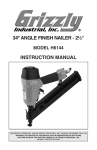 Master-force ANGLED FINISH NAILER Instruction manual
