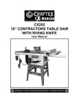 Craftex CX202 User manual