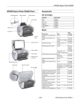 Epson RX500 - Stylus Photo Color Inkjet Specifications