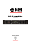EM AQ-10 User manual