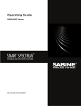 SABINE SWASS-EXT Operating instructions