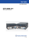 Extron electronics DTP HDMI 301 User guide